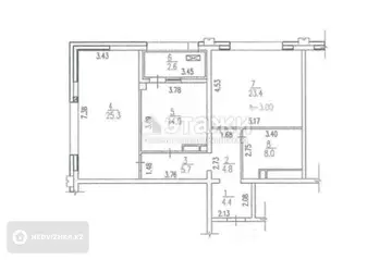 93 м², 3-комнатная квартира, этаж 20 из 21, 93 м², изображение - 14