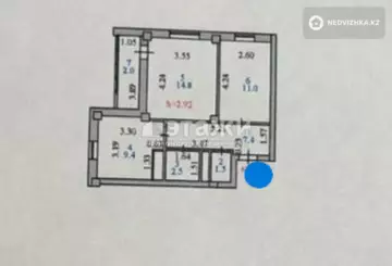 2-комнатная квартира, этаж 17 из 17, 49 м²