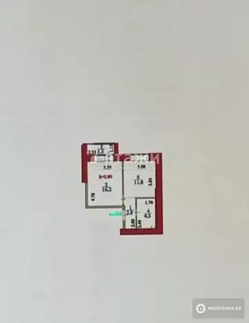 36.6 м², 1-комнатная квартира, этаж 11 из 12, 37 м², изображение - 24
