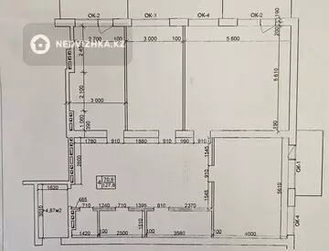 3-комнатная квартира, этаж 3 из 6, 127 м²