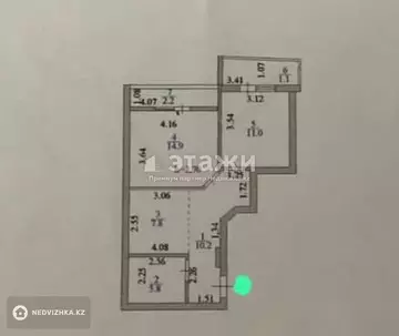 53 м², 2-комнатная квартира, этаж 3 из 25, 53 м², изображение - 8