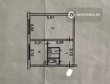 34 м², 1-комнатная квартира, этаж 1 из 5, 34 м², изображение - 6