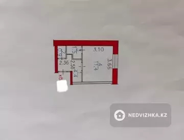18 м², 1-комнатная квартира, этаж 4 из 5, 18 м², изображение - 6