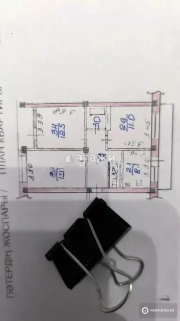 62 м², 3-комнатная квартира, этаж 4 из 5, 62 м², изображение - 9