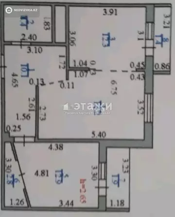 64 м², 2-комнатная квартира, этаж 12 из 16, 64 м², изображение - 8