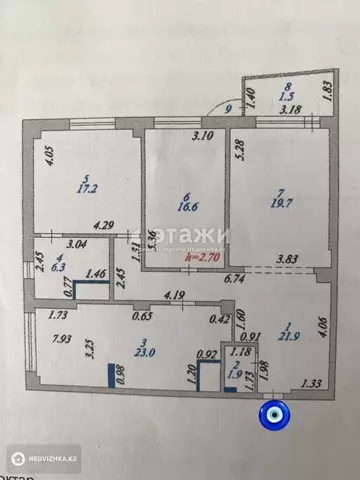 108.3 м², 3-комнатная квартира, этаж 11 из 18, 108 м², изображение - 13
