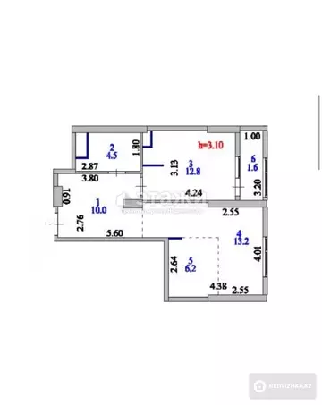 48.3 м², 2-комнатная квартира, этаж 9 из 22, 48 м², изображение - 9