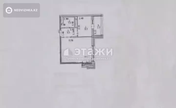 42.8 м², 1-комнатная квартира, этаж 6 из 17, 43 м², изображение - 1