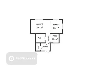 63 м², 2-комнатный дом, 9.5 соток, 63 м², изображение - 26