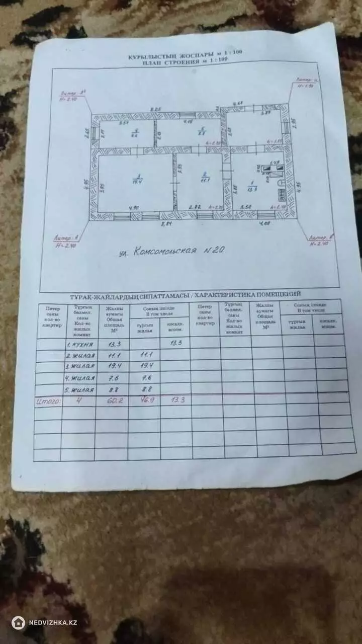 60.2 м², 4-комнатный дом, 13.3 соток, 60 м², изображение - 1