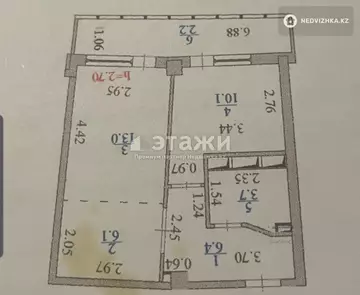 46 м², 2-комнатная квартира, этаж 7 из 12, 46 м², изображение - 7