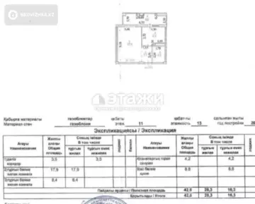 42.6 м², 2-комнатная квартира, этаж 11 из 13, 43 м², изображение - 4