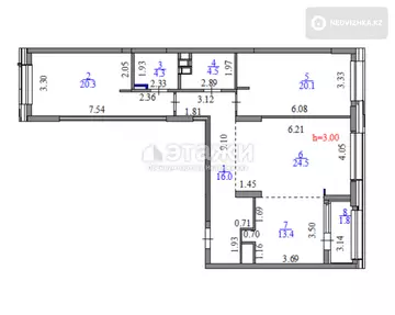 105 м², 3-комнатная квартира, этаж 7 из 22, 105 м², изображение - 25