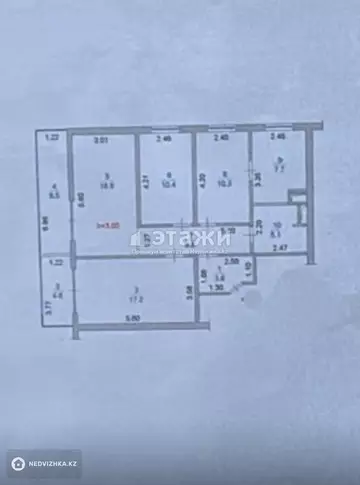 91 м², 3-комнатная квартира, этаж 6 из 9, 91 м², изображение - 21