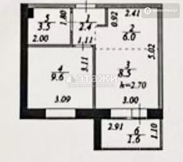 31.6 м², 2-комнатная квартира, этаж 4 из 9, 32 м², изображение - 17