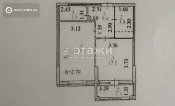 43.52 м², 1-комнатная квартира, этаж 4 из 10, 44 м², изображение - 4