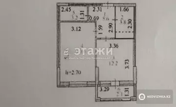 43.52 м², 1-комнатная квартира, этаж 4 из 10, 44 м², изображение - 16