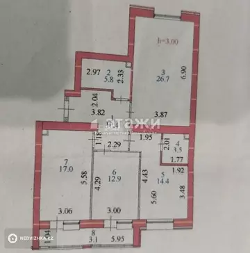 94 м², 4-комнатная квартира, этаж 5 из 10, 94 м², изображение - 10