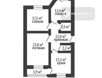 86 м², 3-комнатная квартира, этаж 4 из 5, 86 м², изображение - 15