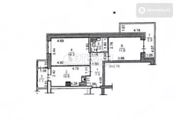 55 м², 2-комнатная квартира, этаж 6 из 16, 55 м², изображение - 12