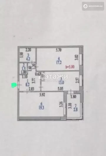 67.5 м², 2-комнатная квартира, этаж 13 из 14, 68 м², изображение - 12