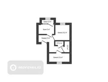 78 м², 2-комнатная квартира, этаж 3 из 3, 78 м², изображение - 5