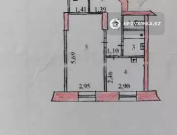 1-комнатная квартира, этаж 3 из 3, 37 м²