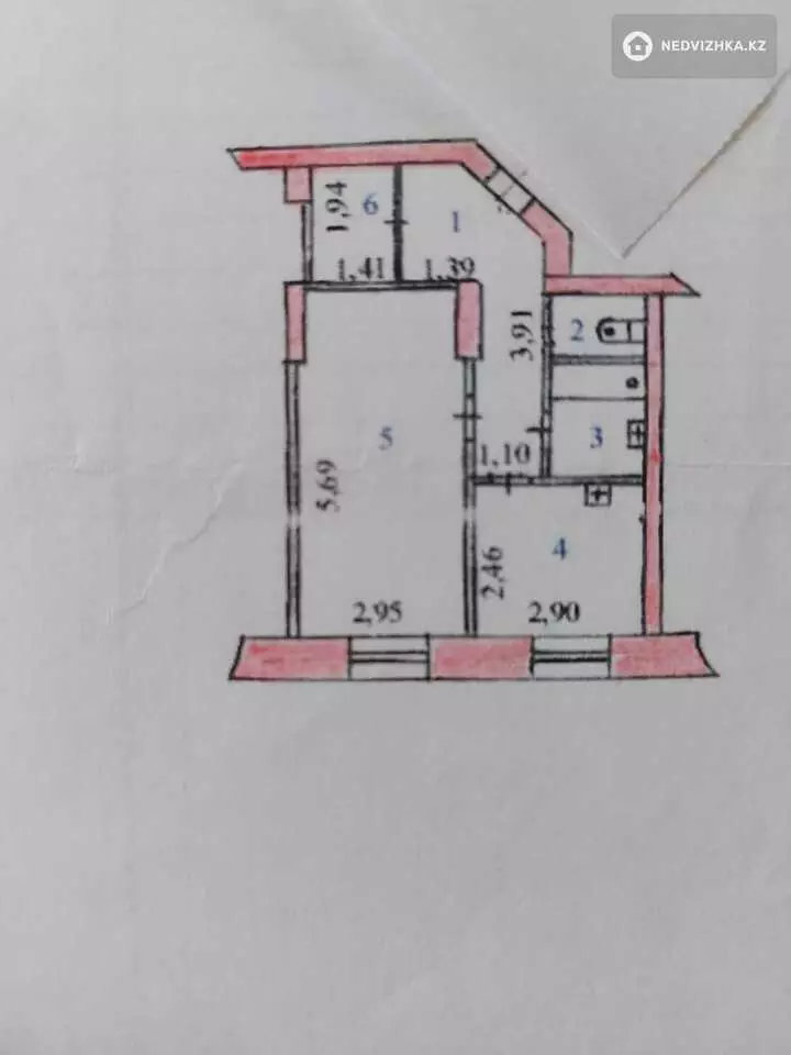 37 м², 1-комнатная квартира, этаж 3 из 3, 37 м², изображение - 1