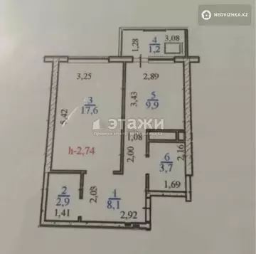 42 м², 2-комнатная квартира, этаж 11 из 12, 42 м², изображение - 11