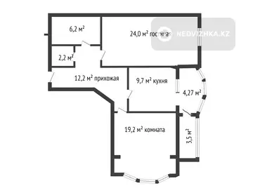 80 м², 2-комнатная квартира, этаж 9 из 10, 80 м², изображение - 12