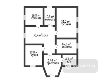 153 м², 4-комнатный дом, 10 соток, 153 м², изображение - 6