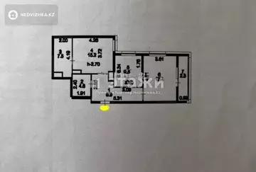 66.4 м², 2-комнатная квартира, этаж 6 из 15, 66 м², изображение - 4