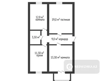 68.1 м², 3-комнатная квартира, этаж 2 из 3, 68 м², изображение - 11