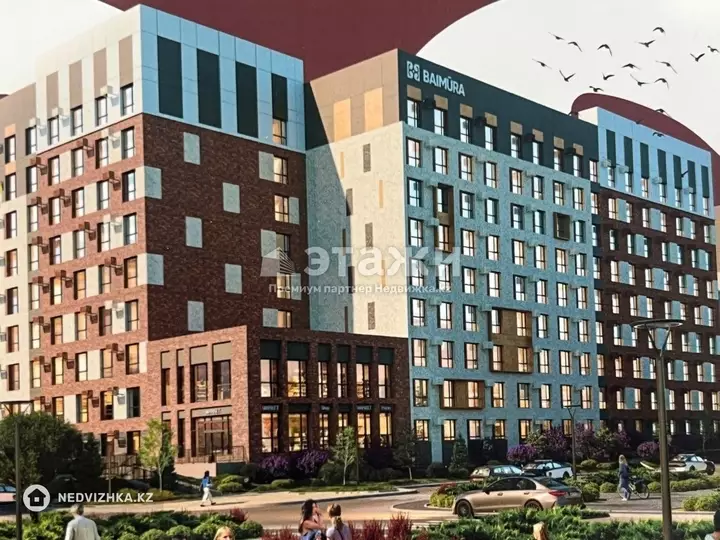 40.76 м², 1-комнатная квартира, этаж 9 из 9, 41 м², изображение - 1