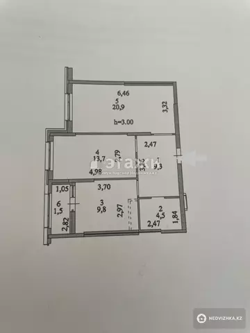 60 м², 2-комнатная квартира, этаж 11 из 15, 60 м², изображение - 9