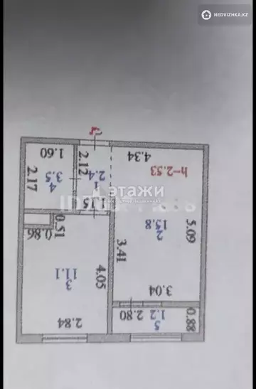 34 м², 1-комнатная квартира, этаж 1 из 9, 34 м², изображение - 14