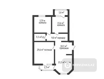 106.3 м², 3-комнатная квартира, этаж 3 из 5, 106 м², изображение - 16