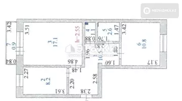 51.2 м², 2-комнатная квартира, этаж 3 из 6, 51 м², изображение - 15