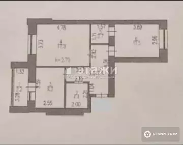 57.7 м², 2-комнатная квартира, этаж 8 из 8, 58 м², изображение - 6
