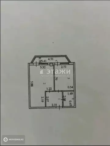 36 м², 1-комнатная квартира, этаж 4 из 6, 36 м², изображение - 3
