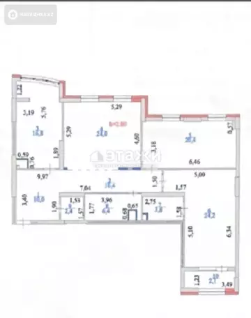 118 м², 3-комнатная квартира, этаж 7 из 19, 118 м², изображение - 5