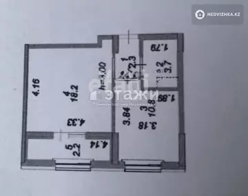 37.2 м², 1-комнатная квартира, этаж 6 из 9, 37 м², изображение - 14