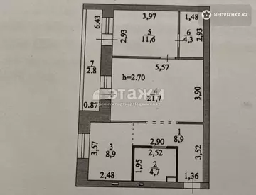 63 м², 2-комнатная квартира, этаж 5 из 13, 63 м², изображение - 15