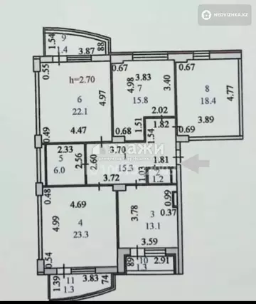 120 м², 4-комнатная квартира, этаж 5 из 19, 120 м², изображение - 6