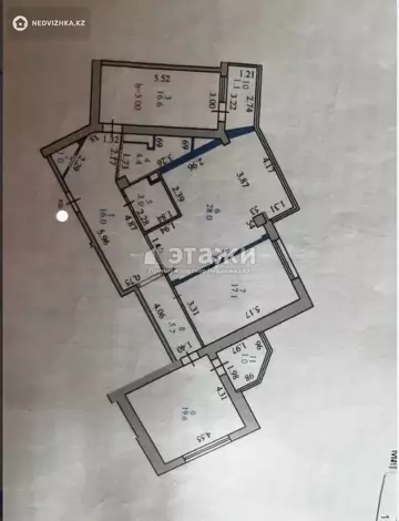 3-комнатная квартира, этаж 3 из 22, 117 м²
