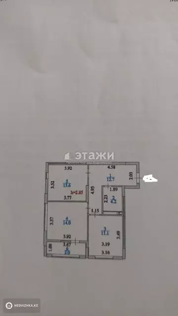 58 м², 2-комнатная квартира, этаж 9 из 10, 58 м², изображение - 32