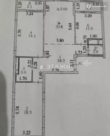 100 м², 3-комнатная квартира, этаж 5 из 8, 100 м², изображение - 7