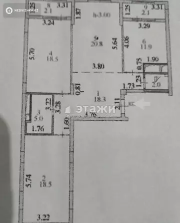 100 м², 3-комнатная квартира, этаж 5 из 8, 100 м², изображение - 8
