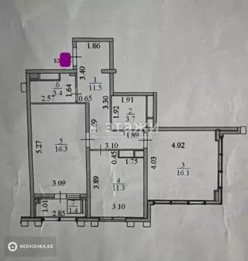 65 м², 2-комнатная квартира, этаж 16 из 18, 65 м², изображение - 15