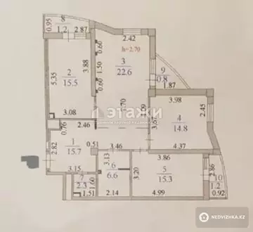 96 м², 3-комнатная квартира, этаж 4 из 20, 96 м², изображение - 15